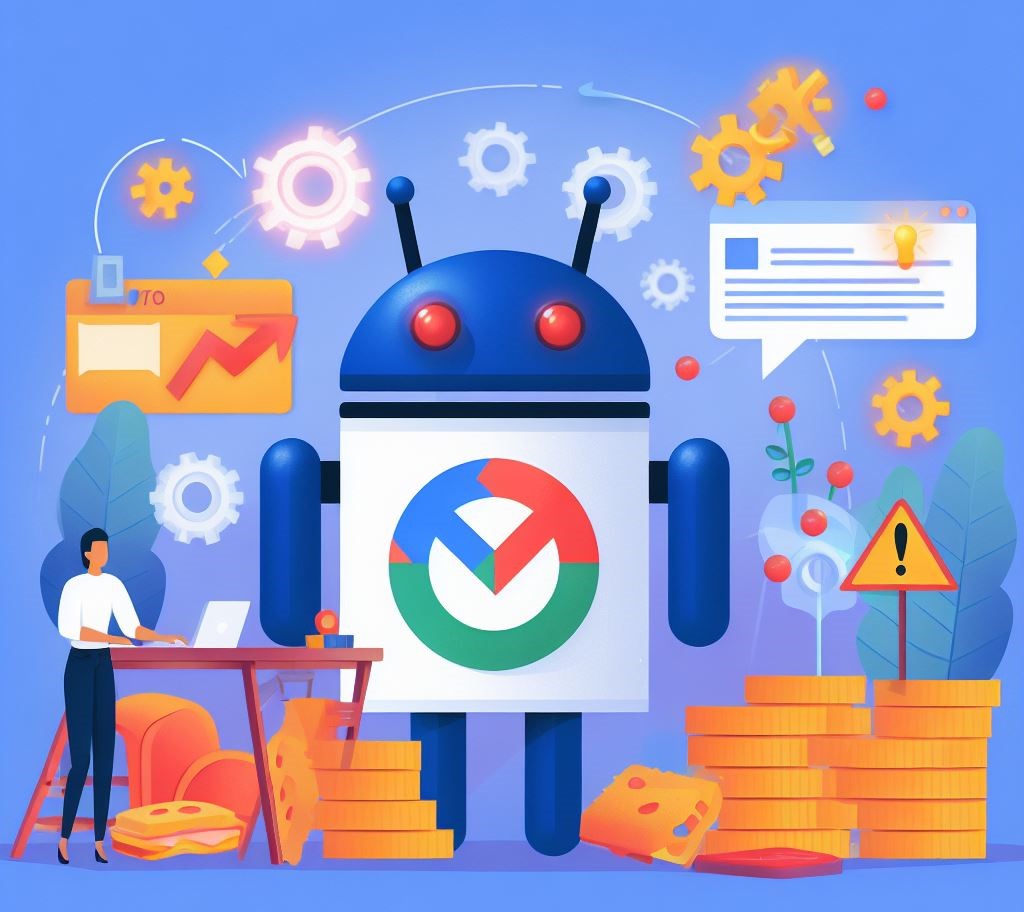 Illustration of Google's October 2023 Spam Update, highlighting enhanced multilingual support and community-driven improvements in search quality.